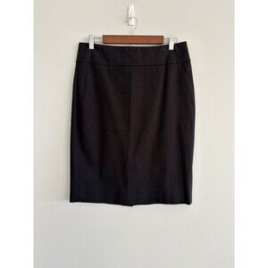 J. Crew No. 2 Pencil Skirt Womens Size 10 Black Knee Length Stretch Career Work